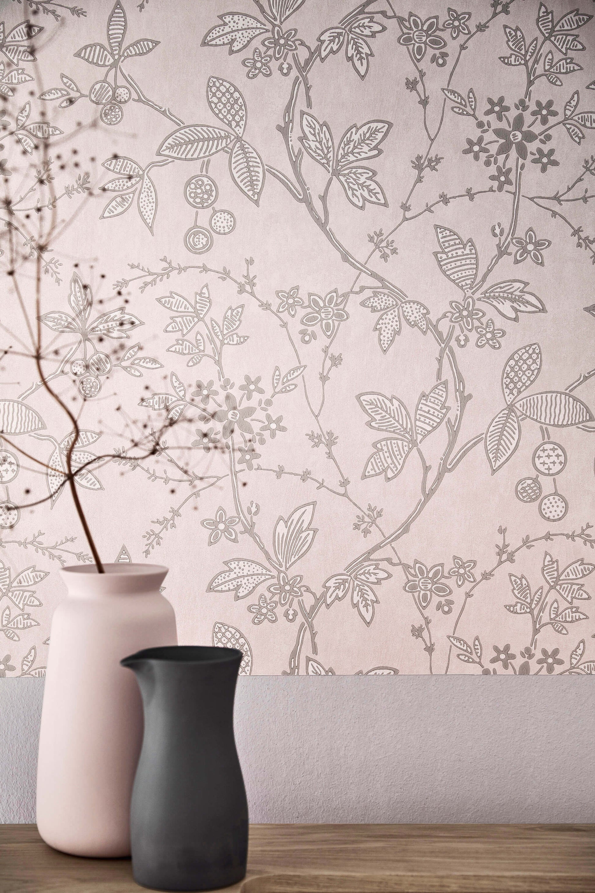 Papel de Parede Little Greene Wrest Trail - Pink Plaster