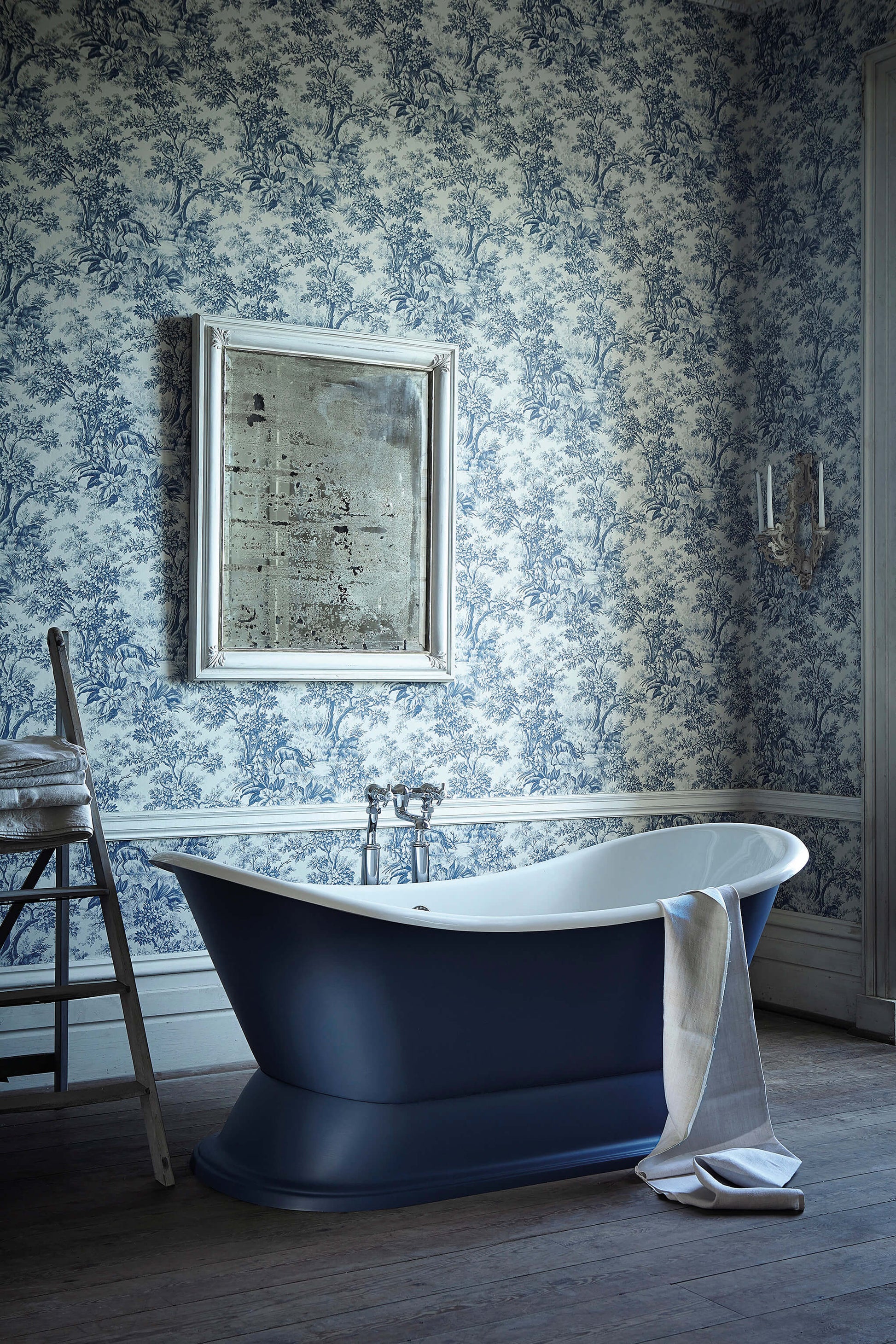 Papel de Parede Little Greene Stag Toile - Juniper