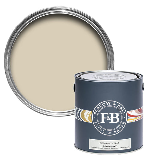 Tinta Farrow&Ball Off-White No. 3 - Stoc Casa