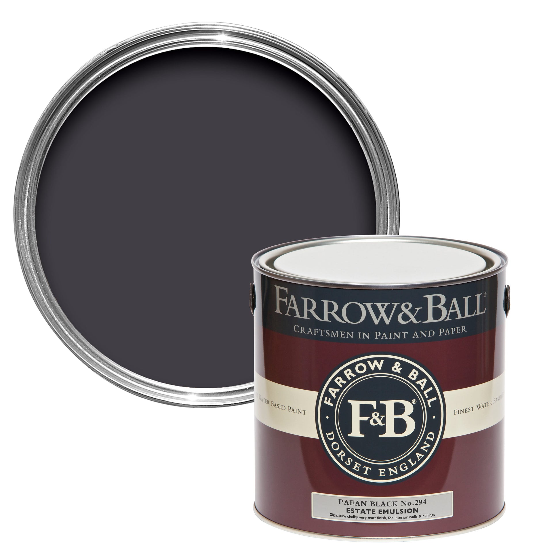 Tinta Farrow&Ball Paean Black No. 294 - Stoc Casa