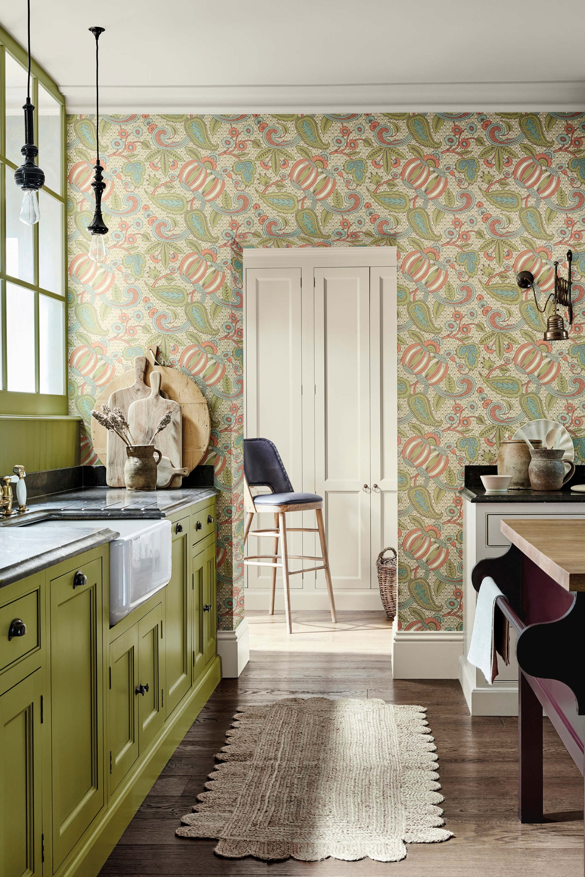 Papel de Parede Little Greene Pomegranate - Bazaar