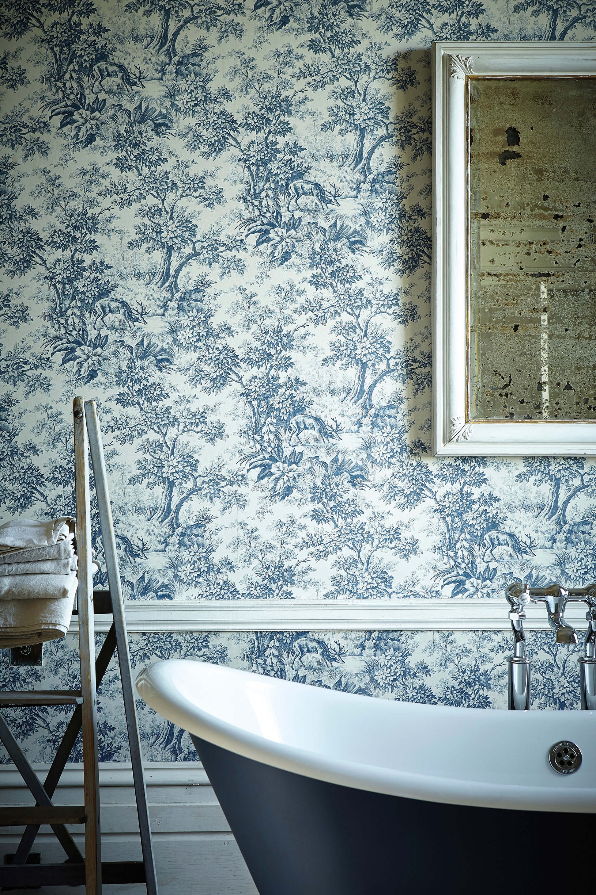 Papel de Parede Little Greene Stag Toile - Juniper