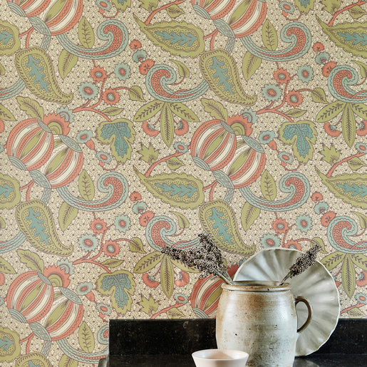 Papel de Parede Little Greene Pomegranate - Bazaar