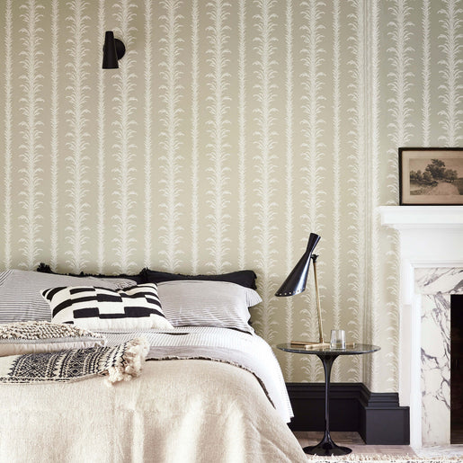 Little Greene Lauderdale Wallpaper - Stone