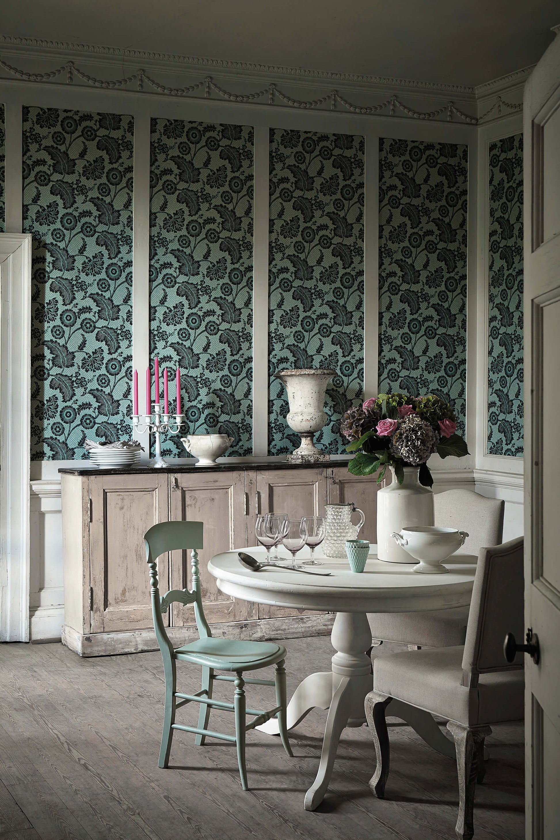 Papel de Parede Little Greene Piccadilly - Mock Green