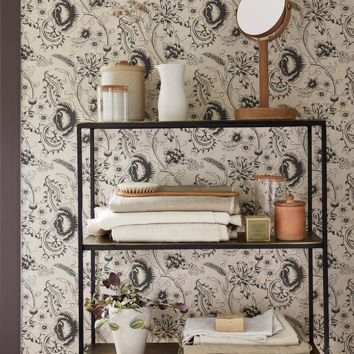 Papel de Parede Little Greene Woodblock Mono - Knightsbridge