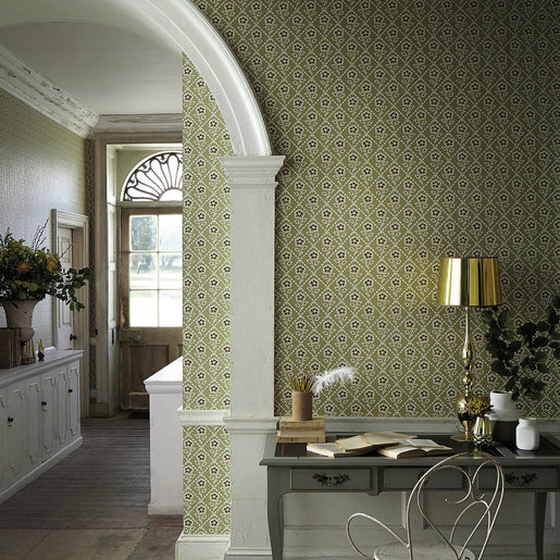 Papel de Parede Little Greene Whitehall - Moutarde