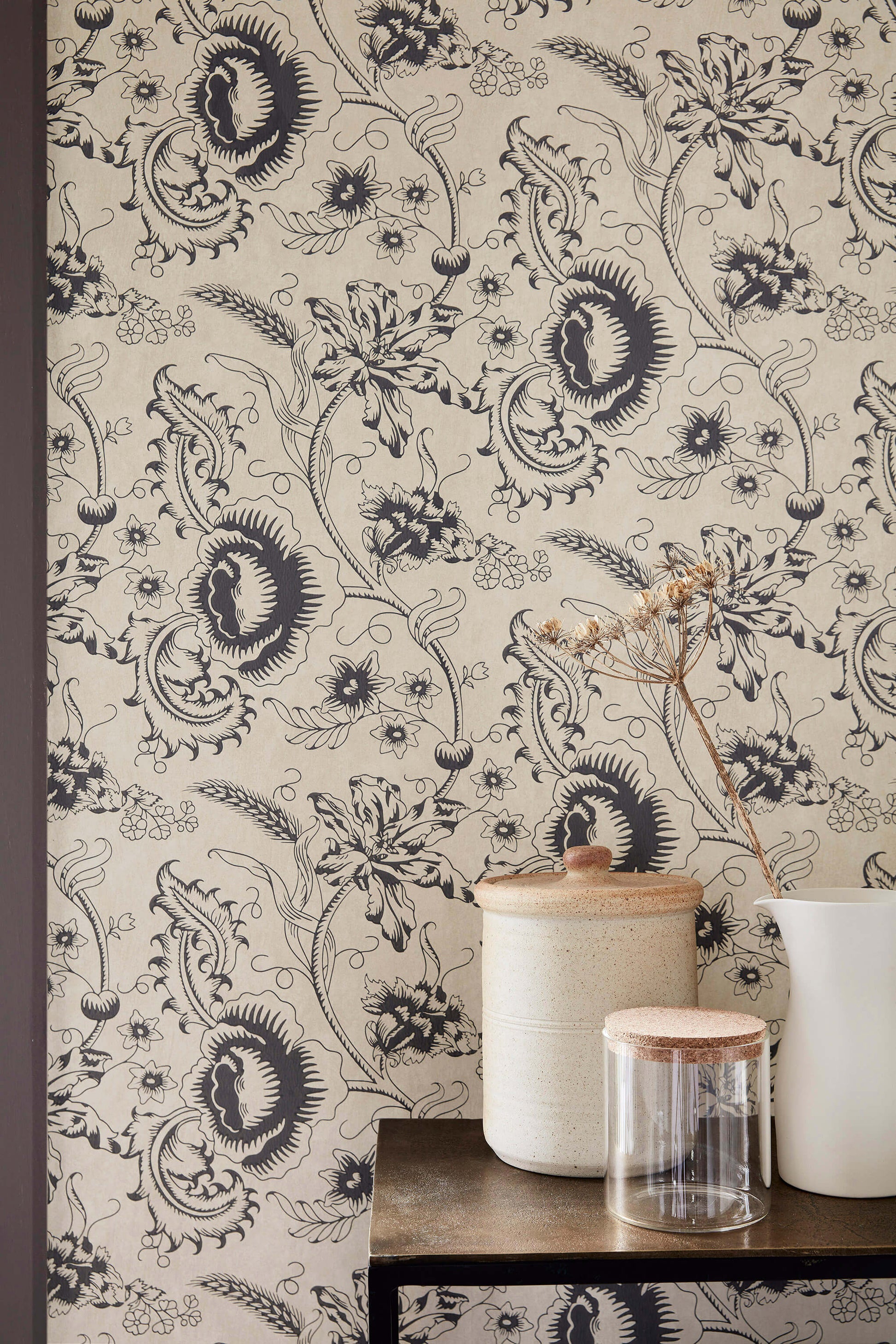 Papel de Parede Little Greene Woodblock Mono - Knightsbridge