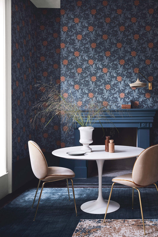 Little Greene Monroe - Night Flower Wallpaper