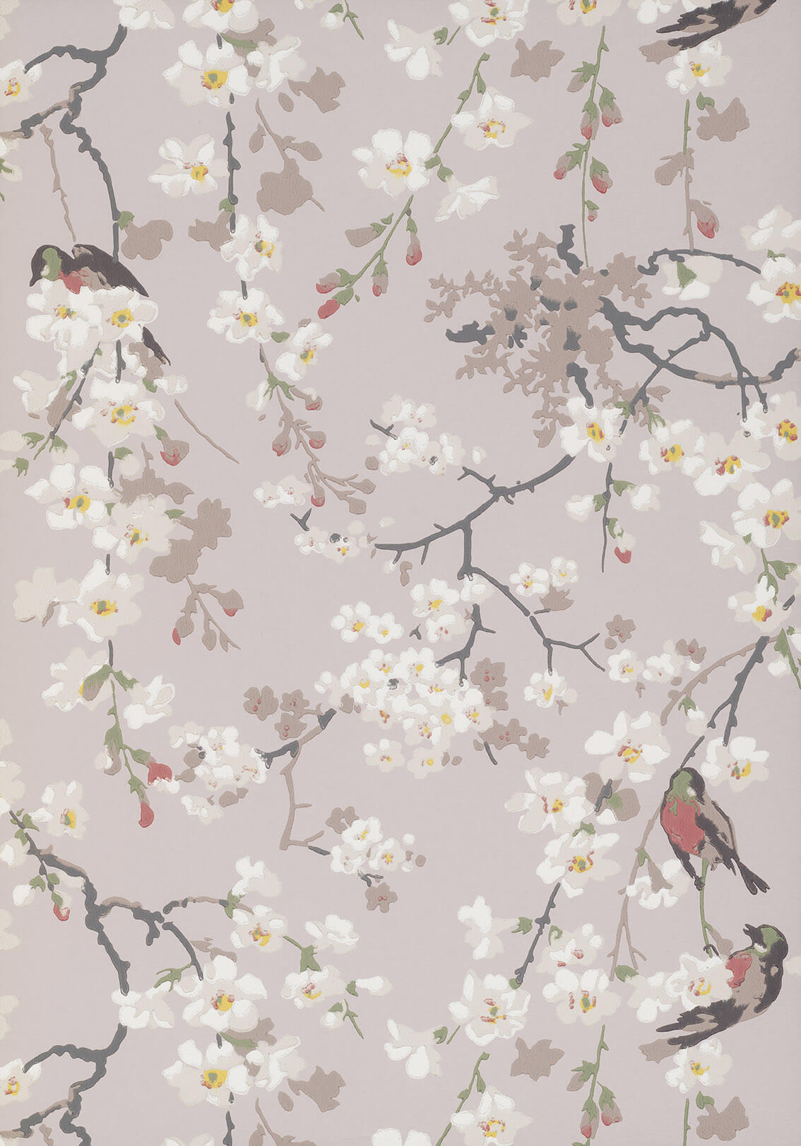 Papel de Parede Little Greene Massingberd Blossom - Grey