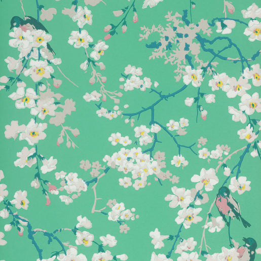 Papel de Parede Little Greene Massingberd Blossom - Verditer