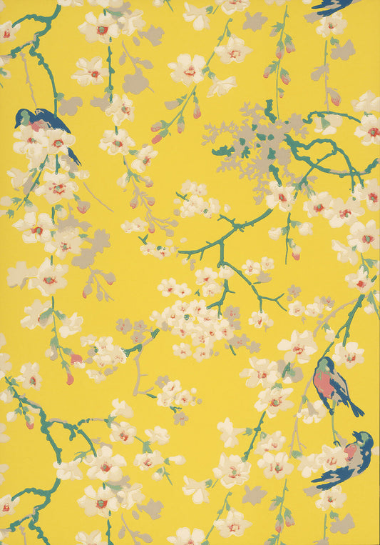 Papel de Parede Little Greene Massingberd Blossom - Yellow