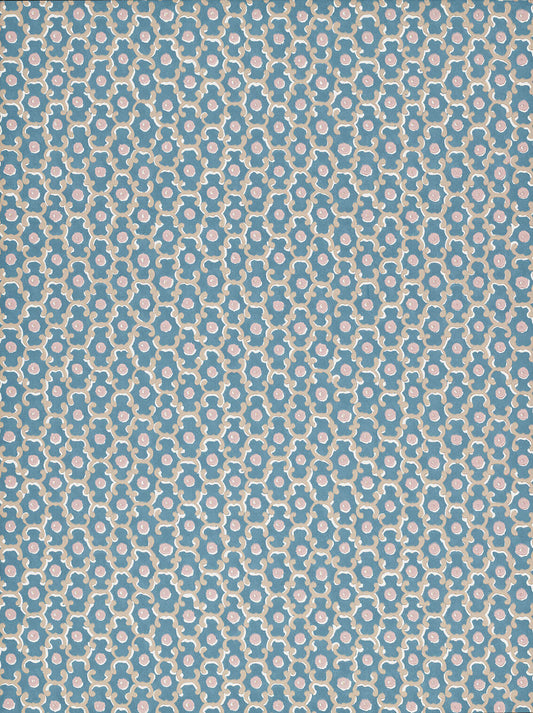 Little Greene Moy Wallpaper - Blue