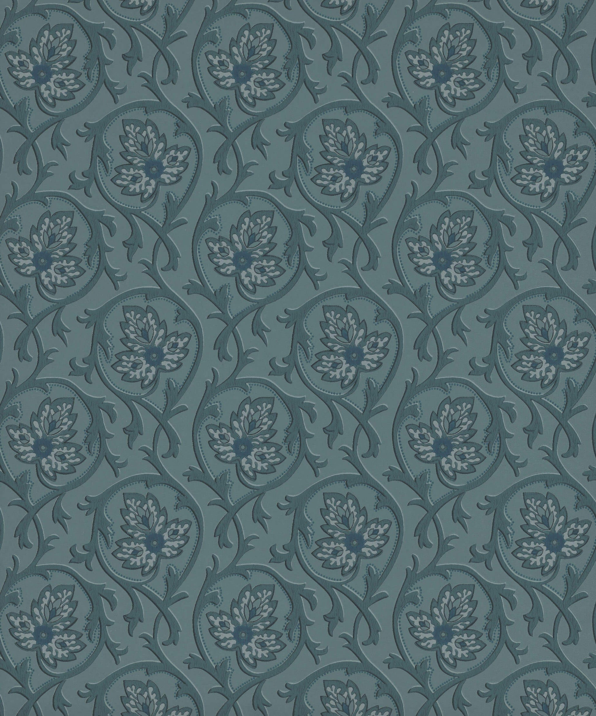 Papel de Parede Little Greene Hoja - Air Force Blue