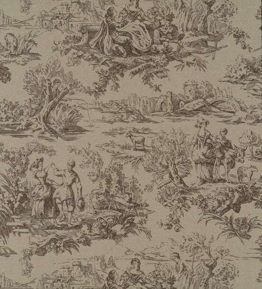 Little Greene Lovers' Toile Wallpaper - Attic II