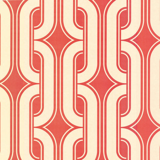 Little Greene Lavaliers Wallpaper - Atomic Red