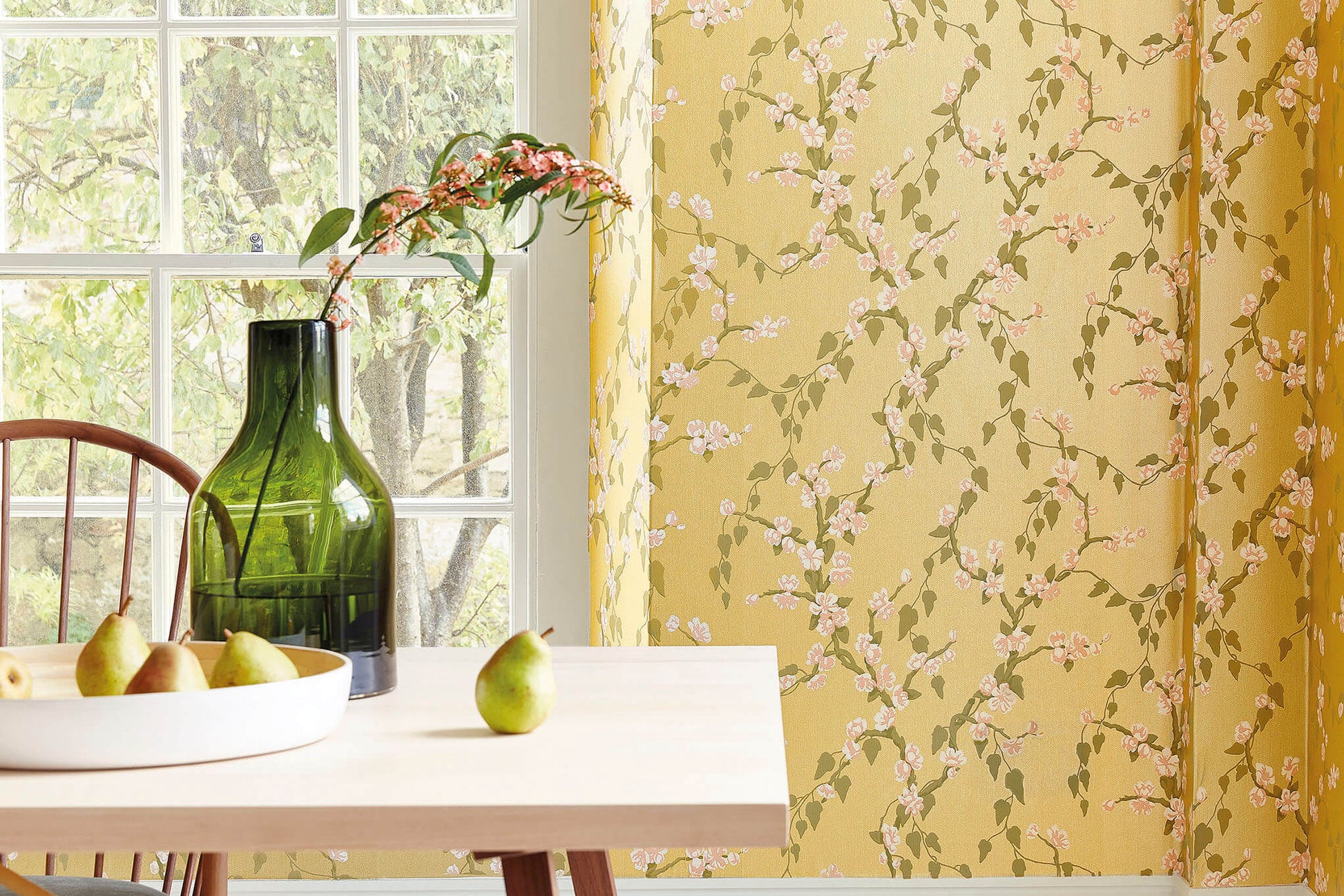 Papel de Parede Little Greene Sakura - Yellow Lustre