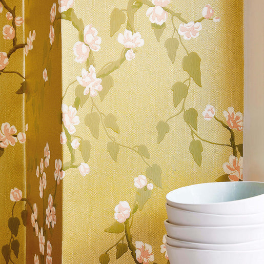 Papel de Parede Little Greene Sakura - Yellow Lustre