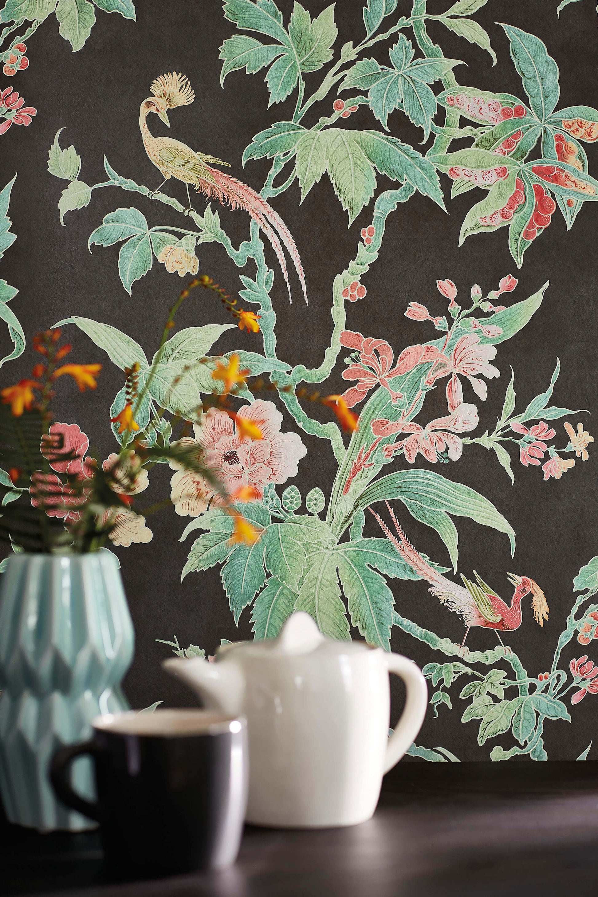 Papel de Parede Little Greene Paradise - Nightshade