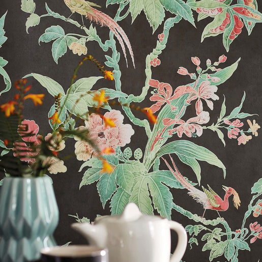 Papel de Parede Little Greene Paradise - Nightshade