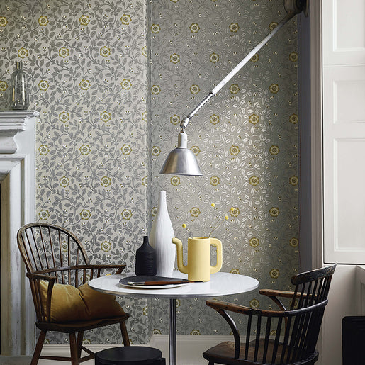 Papel de Parede Little Greene Richmond Green - Platinum