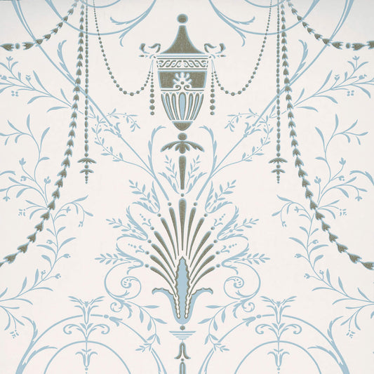 Little Greene Marlborough Wallpaper - Crystal