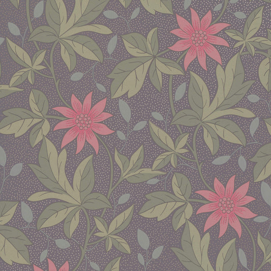 Little Greene Monroe Wallpaper - Pink Flower