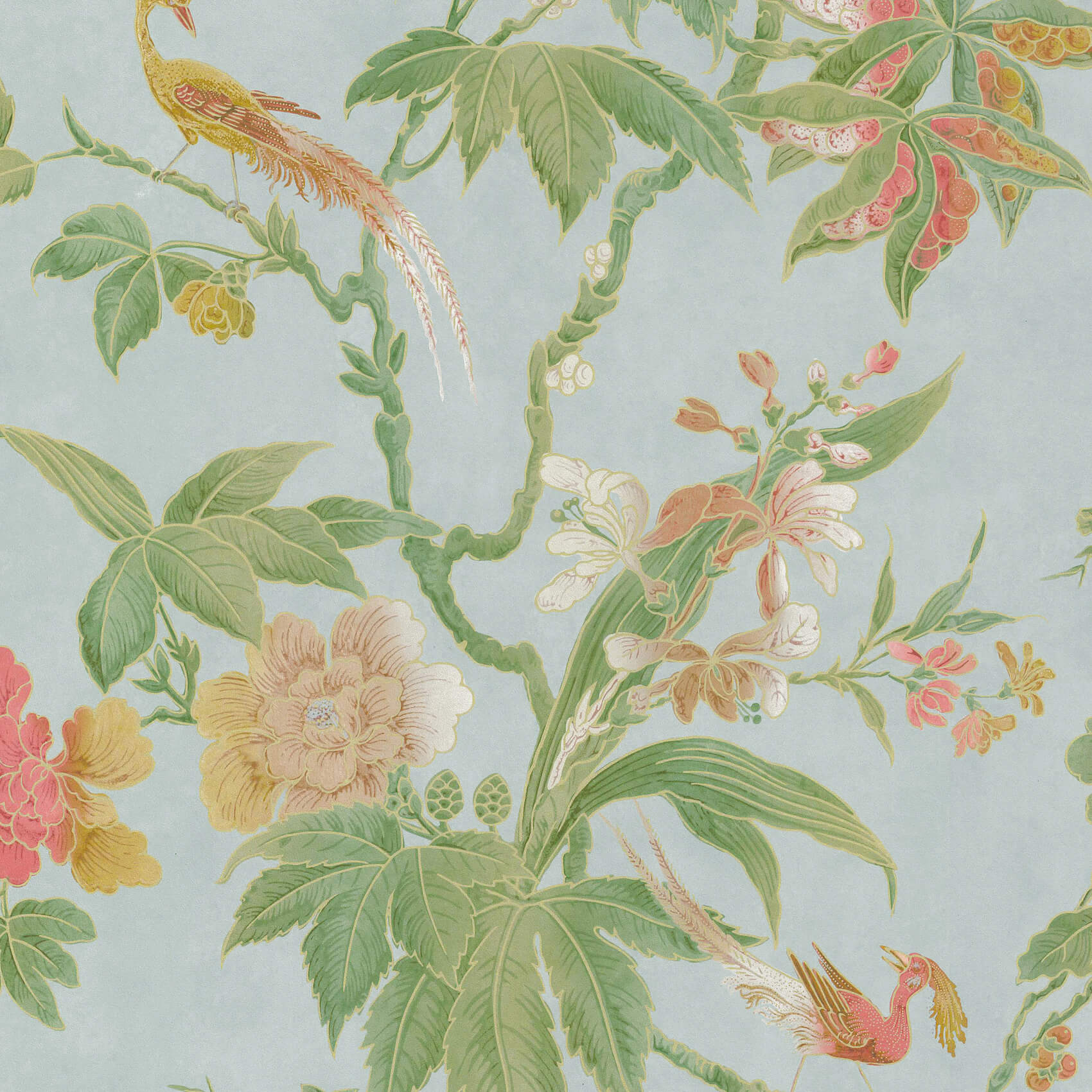 Papel de Parede Little Greene Paradise - Blue