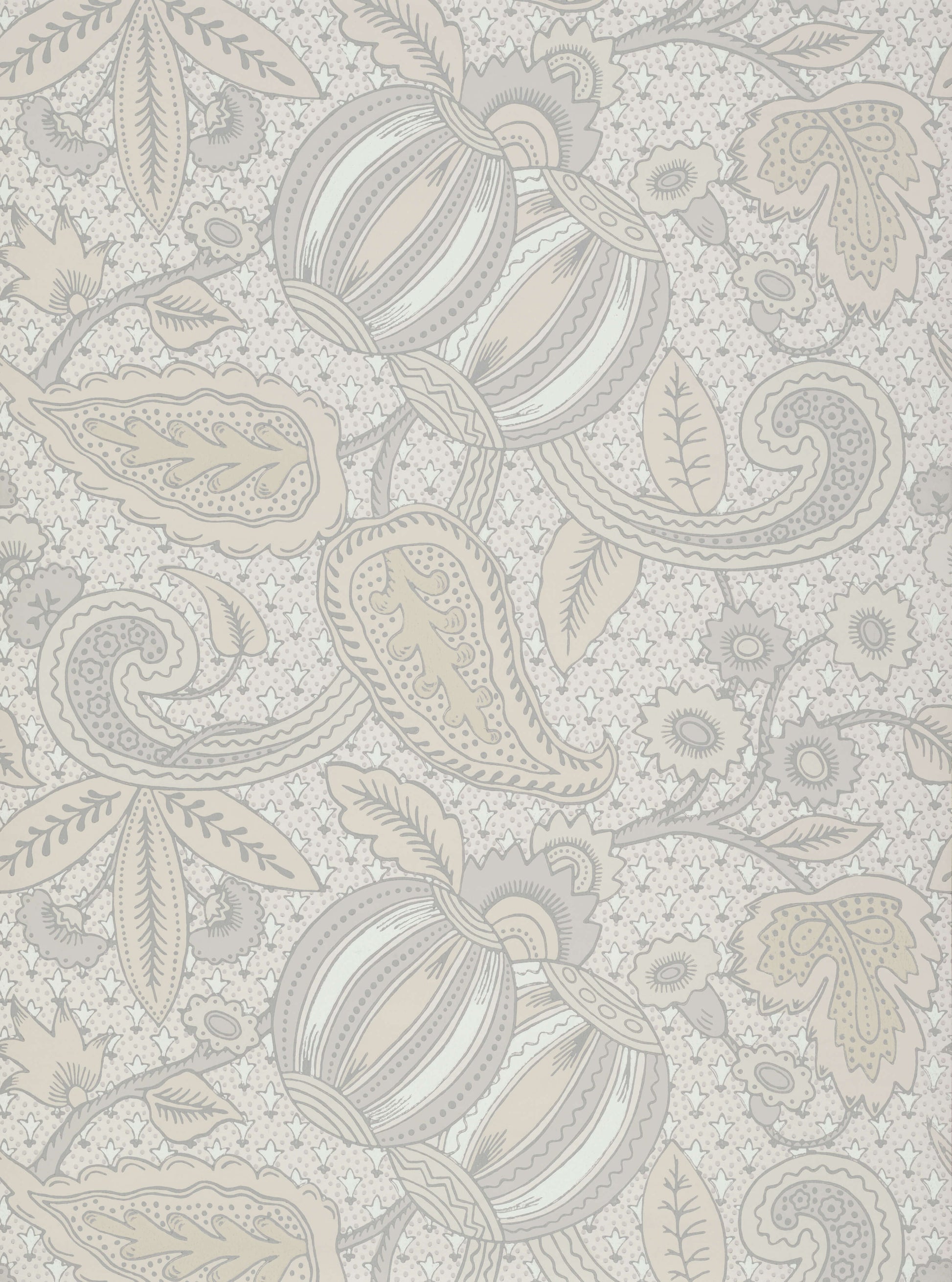 Papel de Parede Little Greene Pomegranate - Grey Scale