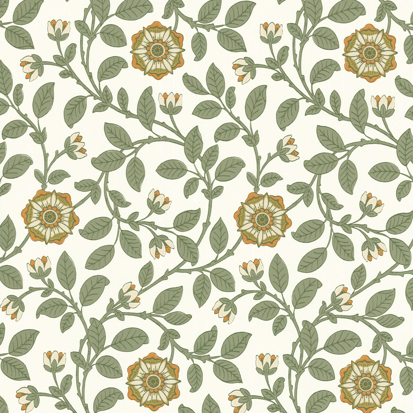 Papel de Parede Little Greene Richmond Green - Guinevere