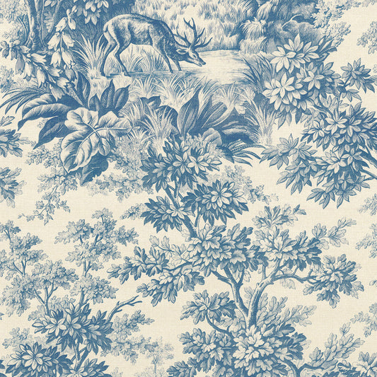 Papel de Parede Little Greene Stag Toile - Juniper