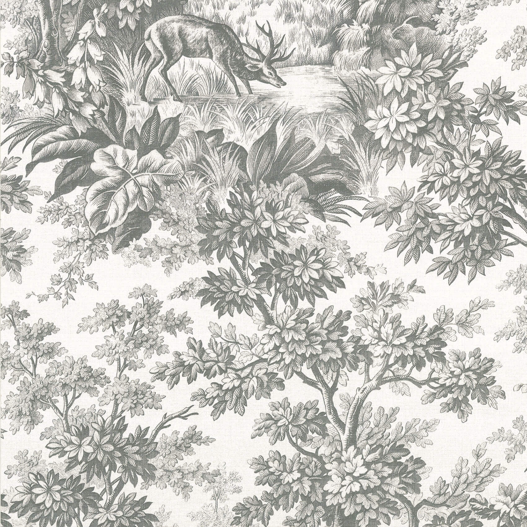 Papel de Parede Little Greene Stag Toile - Moss