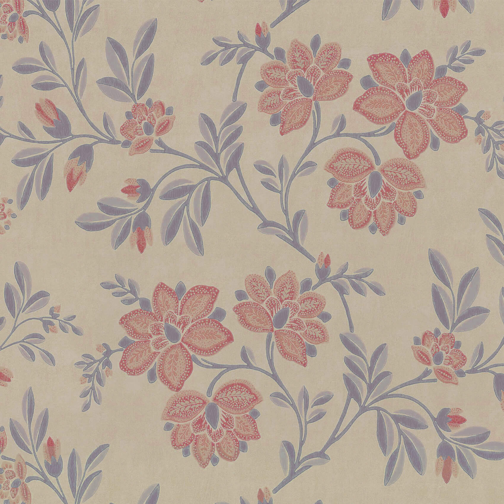 Papel de Parede Little Greene Stitch - Berry