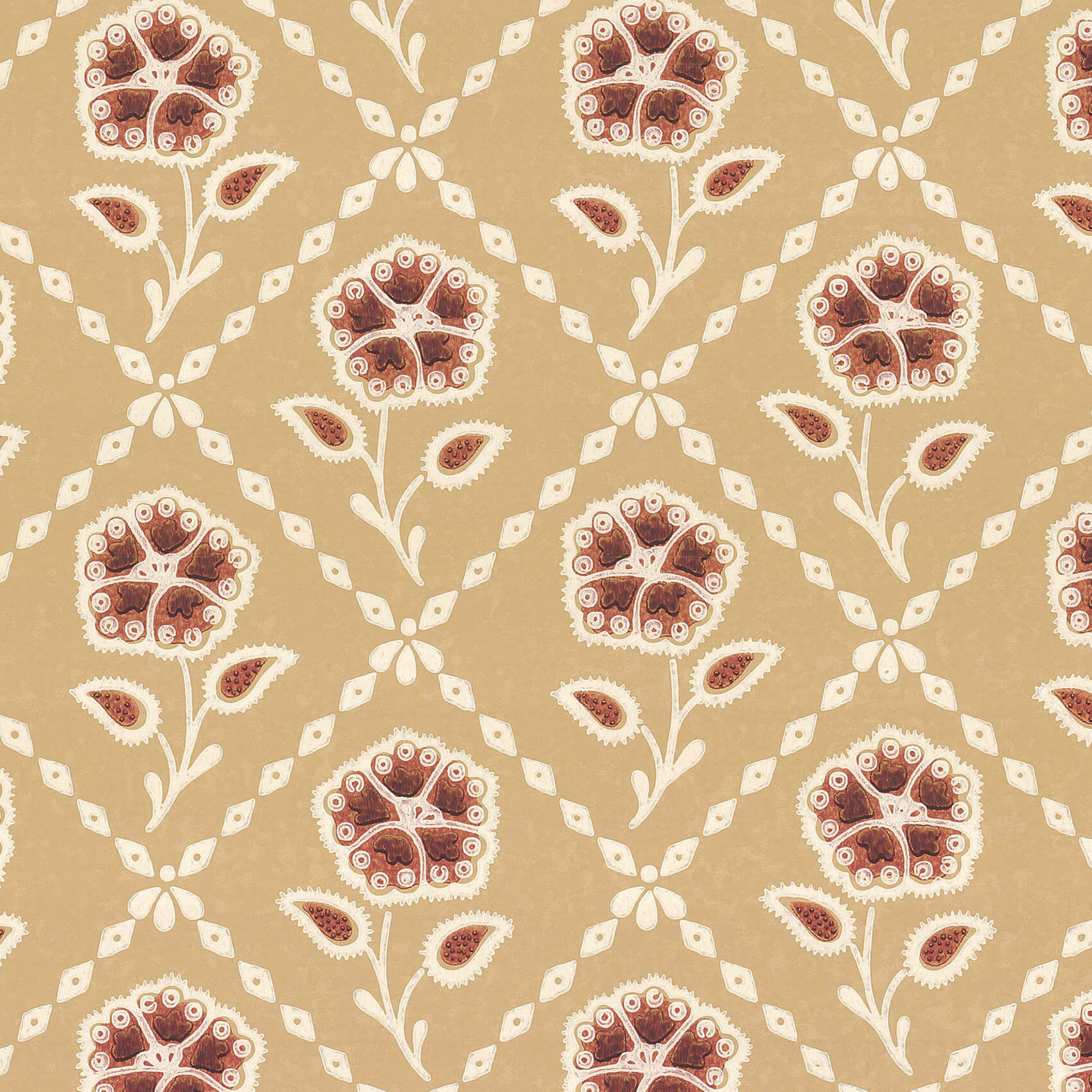 Little Greene Whitehall Wallpaper - Cedar