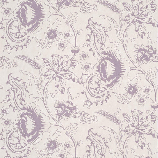 Papel de Parede Little Greene Woodblock Mono - Plum