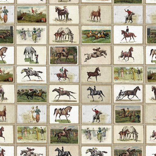 Papel De Parede MindTheGap English Equestrian Stamps