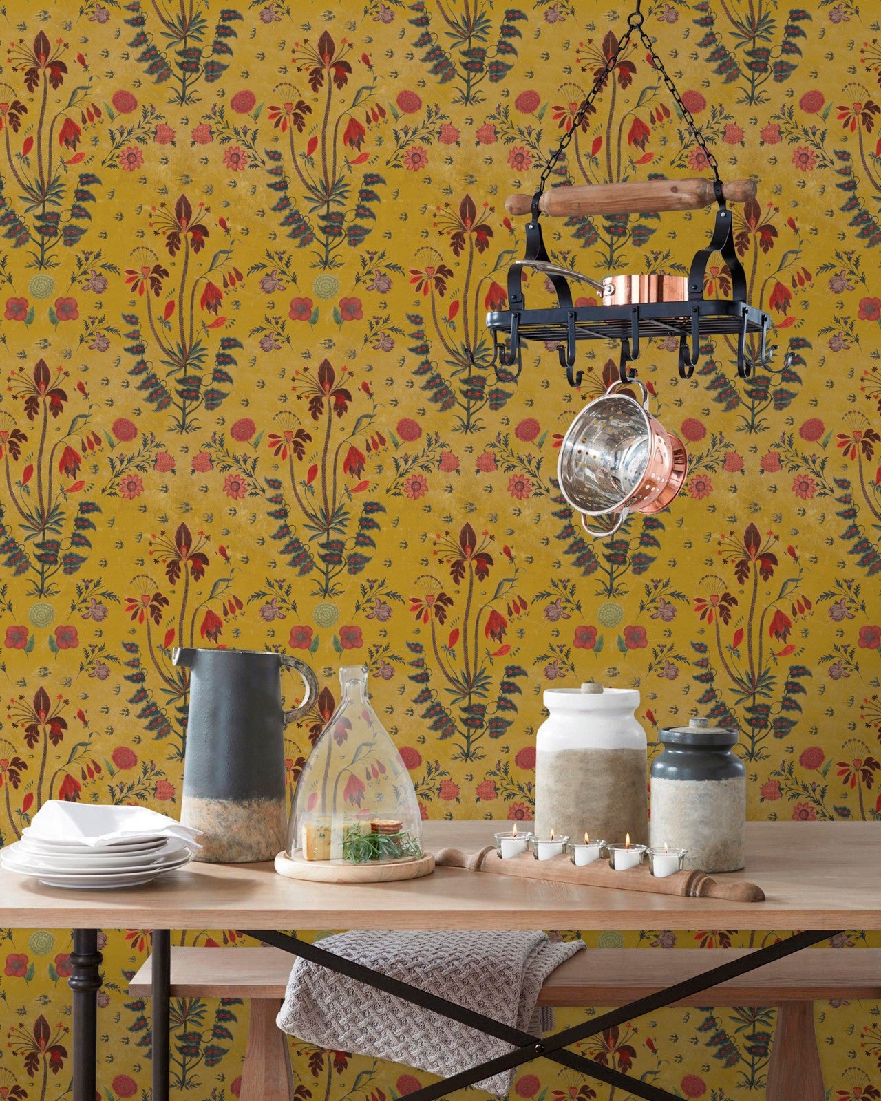 MindTheGap Gypsy Ochre Wallpaper