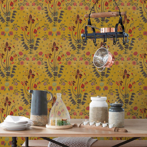 MindTheGap Gypsy Ochre Wallpaper