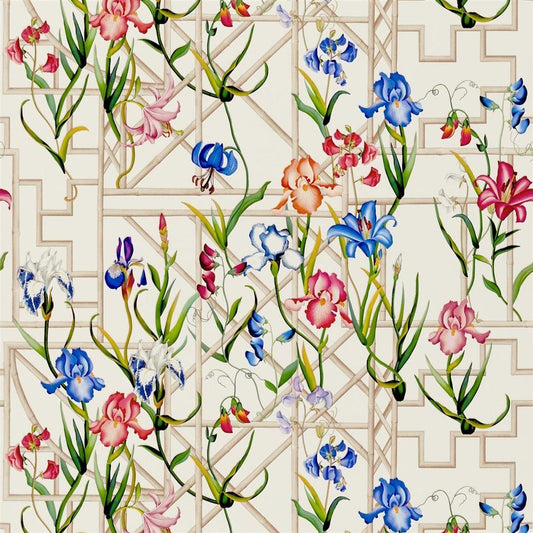 Papel de Parede Christian Lacroix Fretwork Garden Azur - Stoc Casa