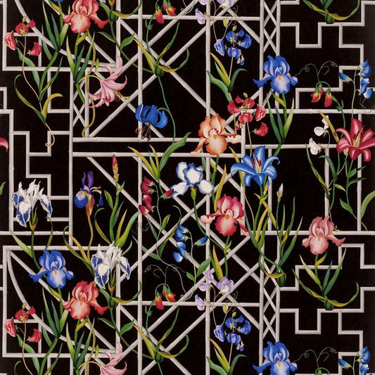 Papel de Parede Christian Lacroix Fretwork Garden Jais - Stoc Casa