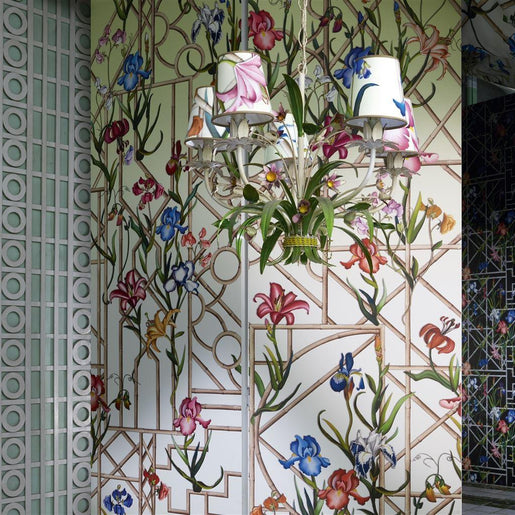 Papel de Parede Christian Lacroix Fretwork Garden Panoramic Citron - Stoc Casa