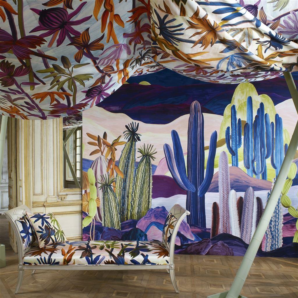 Papel de Parede Christian Lacroix Lanzarote Garden Indigo - Stoc Casa