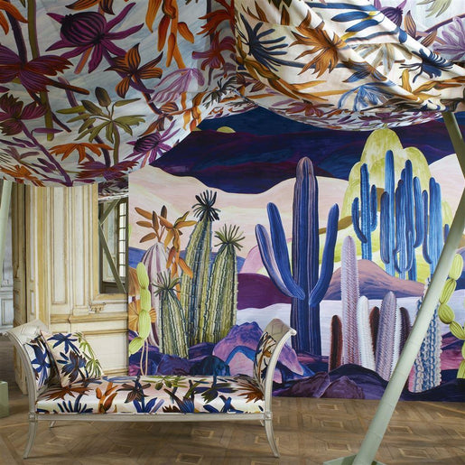 Papel de Parede Christian Lacroix Lanzarote Garden Indigo - Stoc Casa