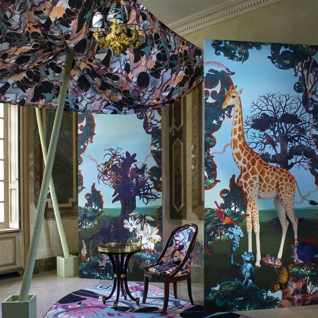 Papel de Parede Christian Lacroix Novafrica Sunrise Scene 1 Azur - Stoc Casa