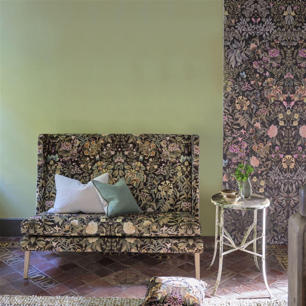 Papel de Parede Designers Guild Ikebana Grande Chocolate - Stoc Casa