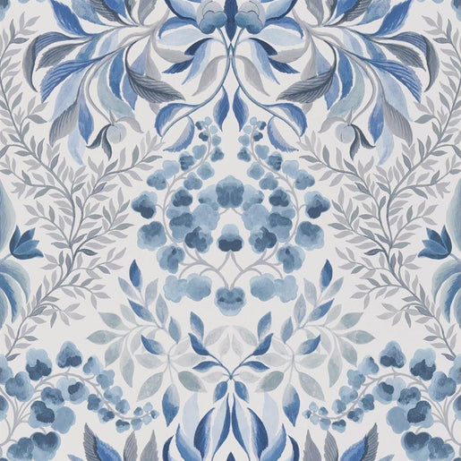 Papel de Parede Designers Guild Karakusa Cobalt - Stoc Casa