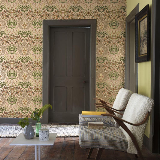 Papel de Parede Designers Guild Karakusa Copper - Stoc Casa