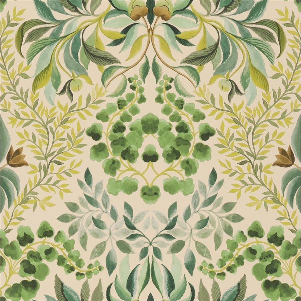 Papel de Parede Designers Guild Karakusa Emerald - Stoc Casa