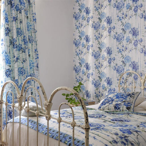 Papel de Parede Designers Guild Kyoto Flower Cobalt - Stoc Casa