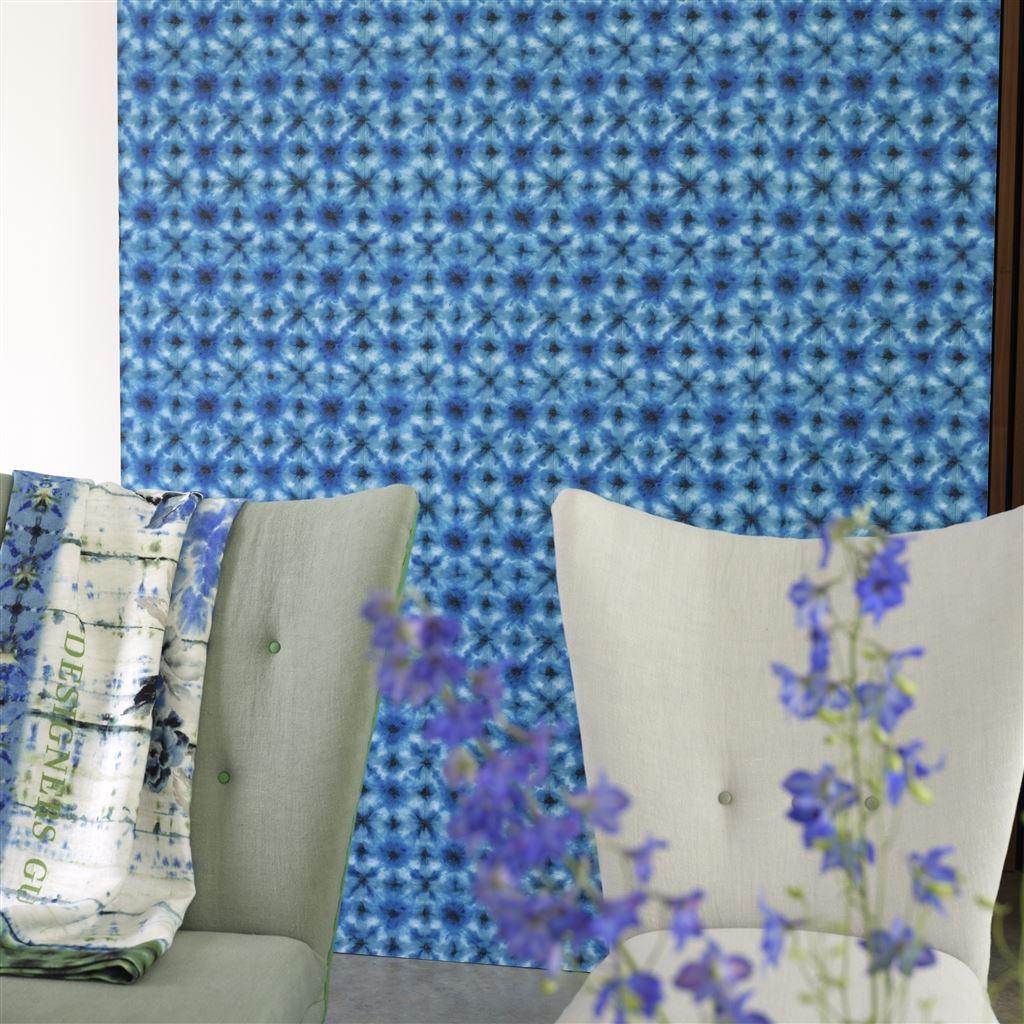 Papel de Parede Designers Guild Shibori Cobalt - Stoc Casa